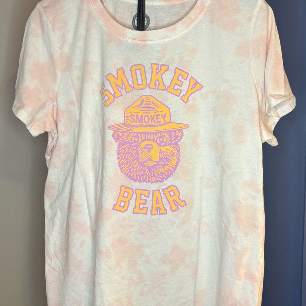 Smokey Bear Tie-Dye Short Sleeve Tee